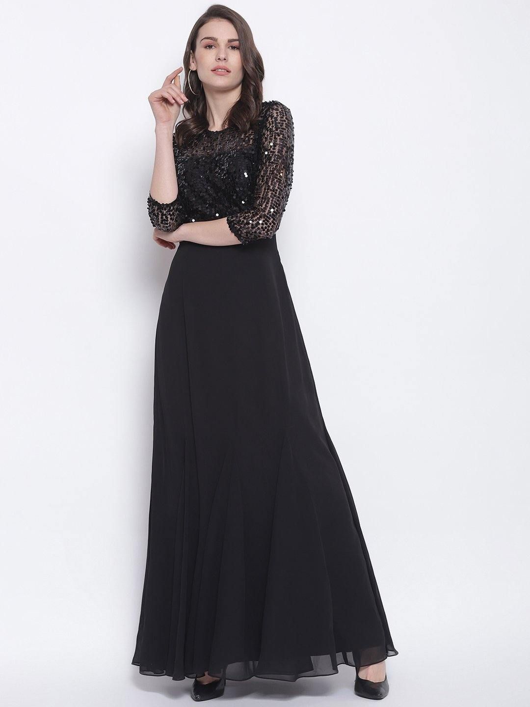 Black Sequin Ball Gown Wedding Dress – Lisposa
